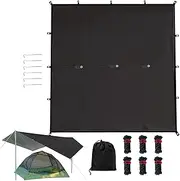 DAWCBVJQ Tent Footprint - Heavy Duty Tarp Shelter,Reusable Grounding Sheets, Portable Camping Rug for Outdoor Activities, Adventure