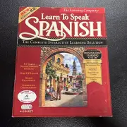 THE LEARNING COMPANY LEARN TO SPEAK SPANISH VERSION 8.0 PC SOFTWARE with Headset