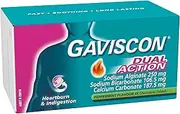 Gaviscon Dual Action Chewable Peppermint Heartburn & Indigestion Relief Tablets (Count of 48)