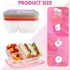 Microwave Safe Food Storage Containers Bento Box for Adults Kids Portable