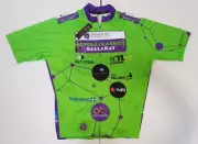 Sub4 -Unisex Classic Pro Cycling Jersey - XXL - Purple Green