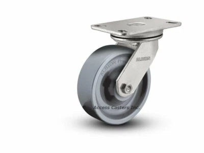 72XP06201S 6" x 2" Albion Swivel Caster, Polyurethane Wheel, 1400 lb. Capacity