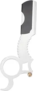 Ipetboom Men's Barber Razor Vintage Style Beard Shaver Eyebrow Razor Manual Shaver Comfortable Safe for Husband Dad Boyfriend