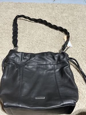Rebecca Minkoff Black Leather Crossbody Bag New With Tags