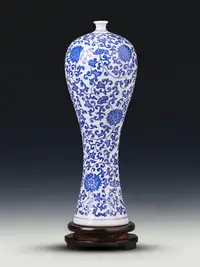在飛比找樂天市場購物網優惠-景德鎮陶瓷器青花瓷花瓶客廳插花中式家居裝飾品擺件瓷瓶子工藝品
