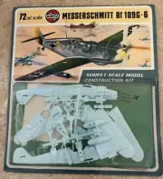 Vintage Messerschmitt Bf 109G-6 Airplane Model Kit 1:72 Scale Airfix