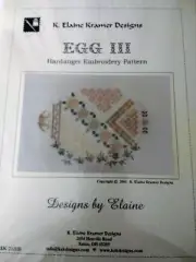 Needlepoint pattern Egg III by K Elaine Kramer Designs