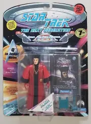 STAR TREK THE NEXT GENERATION Q IN JUDGES ROBES WITH SPACE CAP