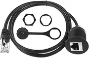 Motherboard CAT5 Network Extension Cable RJ45 Panel Mount Waterproof Plug Suitable for Switches, Routers and Computers