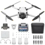 NEW DJI Mini 4 Pro Drone Fly More Combo Plus DJI RC 2 Controller Batteries Bag