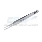 BST 213SA - High Precision Flat Tip Curved Edge Tweezer (120mm)