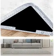 Lyvixora 16PCS Reusable Washable Rug Gripper Tape - Double-Sided Non-Slip Rug Underlay, Anti-Slip Carpet TapesTriangle Carpet Stickers for Hardwood Floors, Tile Floors, Area Rugs, and Floor Mats