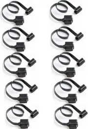 bbfly-A9 OBD II OBD2 16 Pin Splitter Extension 1x Male and 2X 10 Pack, black