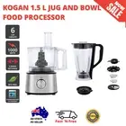 Kogan 6 Cup Food Processor Chopper 1.5L Vegetable Fruit Slicer Mixer Chopper