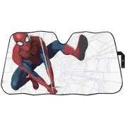NEW Marvel Spiderman No Way Home Accordion Bubble Sun Shade 58" x 27"