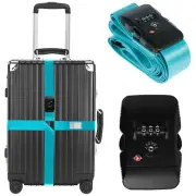 Cross Luggage Strap TSA Customs Lock Luggage Strap Adjustable TG