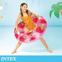 在飛比找Yahoo奇摩購物中心優惠-INTEX 夏日水果游泳圈-直徑107cm 適9歲+ 3款可