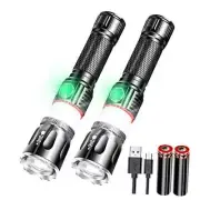 Tactical Flashlight Rechargeable, flashlights high lumens magnetic base -
