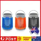 Solar Powered Fly Swatter Trap USB Charging Bug Zapper 180LM for Summer Outdoor