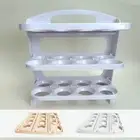 Kitchen Dedicated Egg Tray Folding Egg Box Refrigerator Side Door Storage Rack