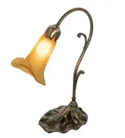 Meyda Tiffany 71568 15" Tall Gooseneck Table Lamp - Brass