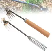 Garden Hand Weeder Iron Rake Weeding Artifact Weed Remover Puller Manual Tool