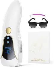 3-in-1 IPL Hair Removal Device with Ice Function, 19.35J Efficient Laser Hair Removal with 9 Energy Levels, Automatic Continuous Flashing, Hair Removal Laser for Women, Arms, Armpits, Epilator