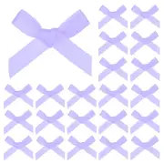 100-Pack Mini Craft Ribbon Bow,1x1.6 Inch for Craft DIY[Lilac]