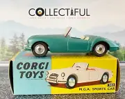 CORGI #302 MGA SPORTS CAR - DIECAST *BEAUTY* NEAR MINT IN ORIGINAL BOX