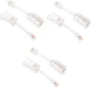 TINEASUR 3sets Swivel Cord Detangler for Telephone Fixed Line Phone Cord Tool-Free Installation 2pcs*3