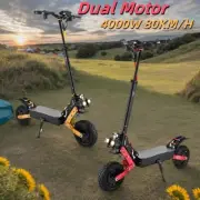Foldable Electric Scooter 4000W 80KM/H 70KM Range 11" Tyre Off Road Adult E-Bike