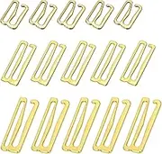 Tupalizy Metal Bra Strap Hooks for Sewing Bikini Halter Tops Bathing Suit Clips Lingerie Swimsuit Adjustment Slides, 60PCS