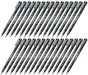 Tombow Fudenosuke Brush Pen (GCD-112), Soft Tip, Black Body, Value Set of 30