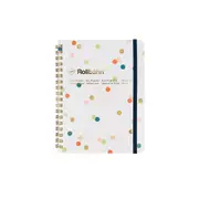 Delfonics Rollbahn Spiral Bound Notebook Grid Large - Dots White