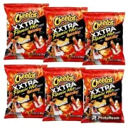 Cheetos XXTRA FLAMIN' HOT Crunchy Chips Cheese Flavored Snacks 8.5Oz (6 bags)