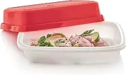 [Tupperware] Brand Season-Serve Marinade & Food Storage Container with Lid - Dishwasher Safe & BPA Free - Large Size with Grid Design for Seasoning Meats, Fish & Vegetables