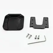 Stand Pad Universal Motorcycle Extension Kickstand Aluminum Alloy Scooter Extender Foot Side Support Plate Anti-skid Lift Stand(GRAY)