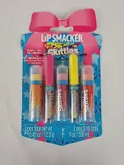 New Sealed Lip Smacker Bonne Bell 5 Pack Sweet 'N Tasty Collection Skittles 2011