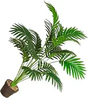 Eco-Friendly Artificial Palm Tree Indoor Or Outdoor Faux Flowers and Plants ABS Garden Decoration Artificial Plants, 0.8m18 Leaves