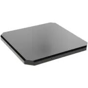 Plymor Black Acrylic Beveled Corner-Cut Display Base, 10" W x 10" D x 0.75" H