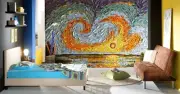 3D Love Swirl A703 Wallpaper Wall Mural Self-adhesive Dena Tollefson Amy