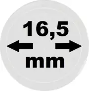 10-Leuchtturm-331022-Münzkapseln-Münzenkapseln-16, 5 mm