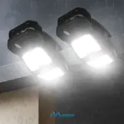 LOT Solar Lights Tree Clip LED Motion Sensor Wall Fence Light Outdoor Waterproof