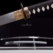 Folded Steel Real Japanese Samurai Katana SHINOGI ZUKURI Sword Full Tang Sharp .