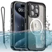 For iPhone 16 15 14 13 Pro Max Case Waterproof Shockproof Heavy Duty Phone Cover