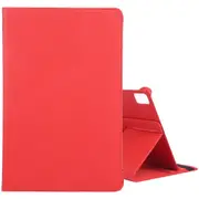 For iPad Pro 11-inch (M4) Case, Rotate PU Leather Flip Cover,Stand, Red