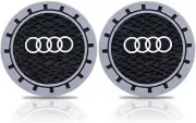 Audi Car Coasters Non-Slip Silicone Coasters For Audi A1, A3 Cup Holders (2 Pcs)