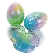 Iridescent Rainbow Glitter Putty Eggs (Box of 12)