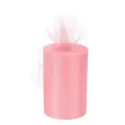 Tulle Rolls Fabric Spools 6" 100 Yards Light Pink for Wrapping Wedding