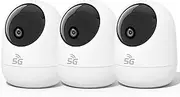 Rraycom 2K Indoor Security Camera 5G/2.4G WiFi, 360°Coverage Pan-Tilt Nanny Cam for Home/Pet/Baby with Motion Tracking, Work with Alerts, 2-Way Talk, Night Vision, Alexa Compatible